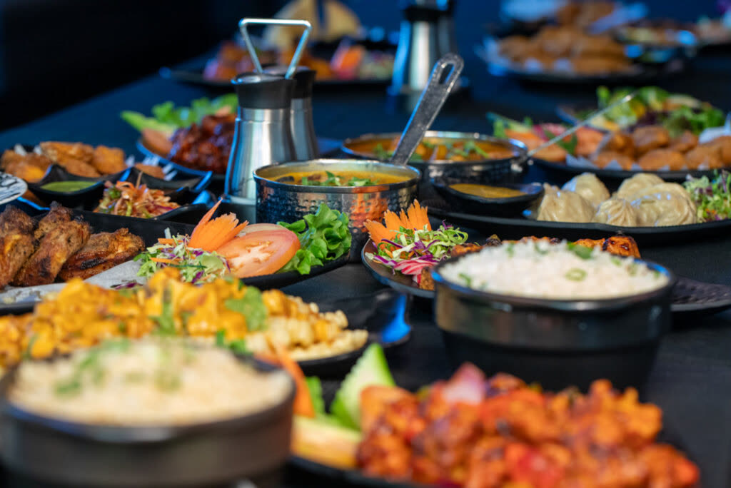 Zen Curry and Grill Buffet of indian food